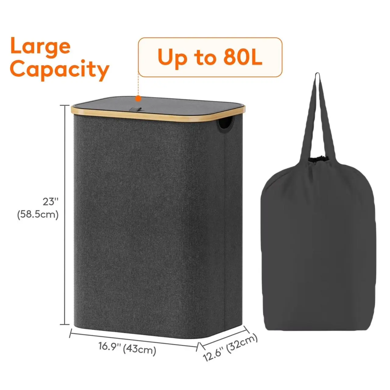 80L Polyester Dark Gray
