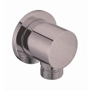 Dawn Kitchen  Shower Wall Mount Supply Round Elbow- Brushed Nickel