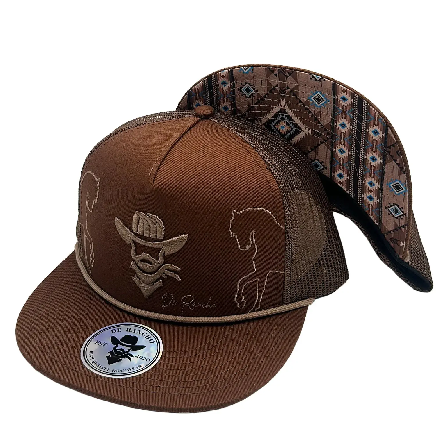 DE Rancho Brown Western Casual Horse Cap