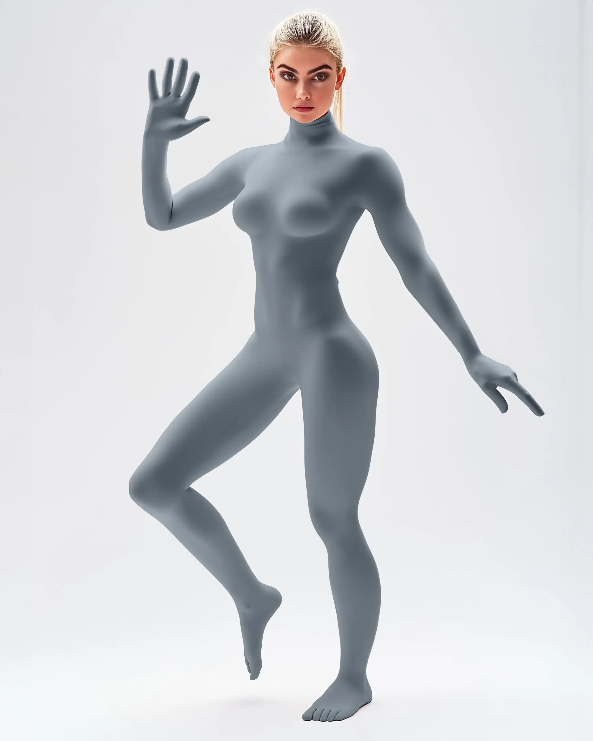 Second Skin Catsuit - Grey for Whatever Product Information May Include