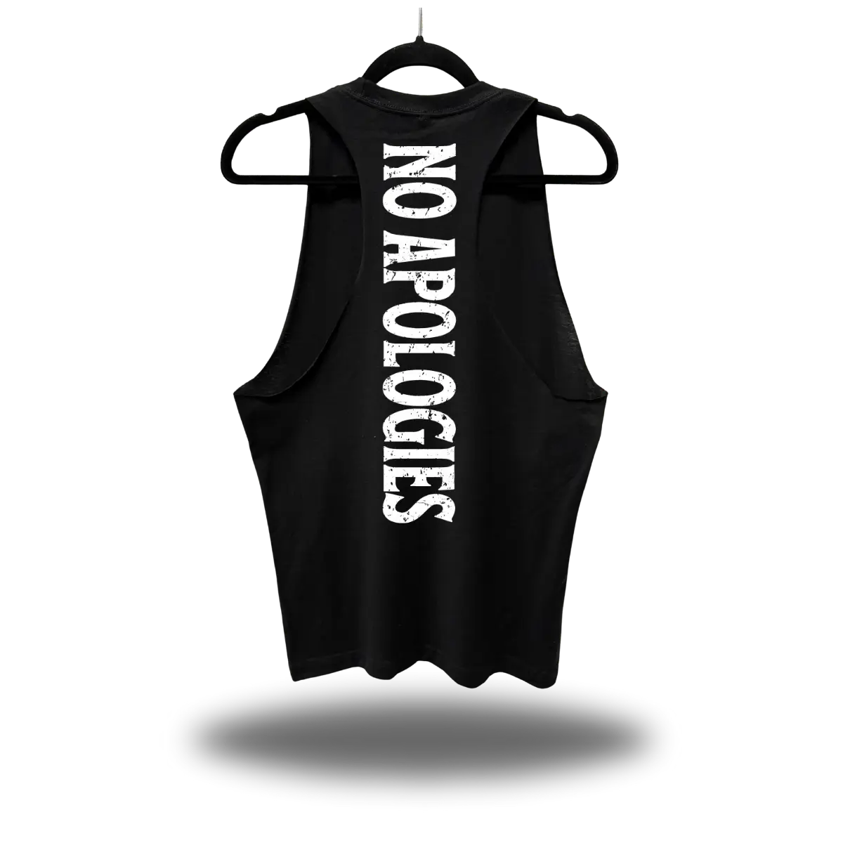 TheDriveClothing No Apologies Stringer Tank Top – Y2K Streetwear Gym Tank, Vintage Grunge Biker Fashion, TikTok Viral Workout Shirt, Oversized Urban Summer Outfit, Unisex Cotton Tee