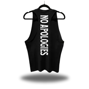 TheDriveClothing No Apologies Stringer Tank Top – Y2K Streetwear Gym Tank, Vintage Grunge Biker Fashion, TikTok Viral Workout Shirt, Oversized Urban Summer Outfit, Unisex Cotton Tee