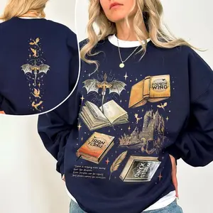 Basgiath War College 2 Sided Sweatshirt, Fourth Wing Lover, Dragon Book Merch Gift, Riders Quadrant Sweater, Soft Oversized Crewneck Sweatshirt
