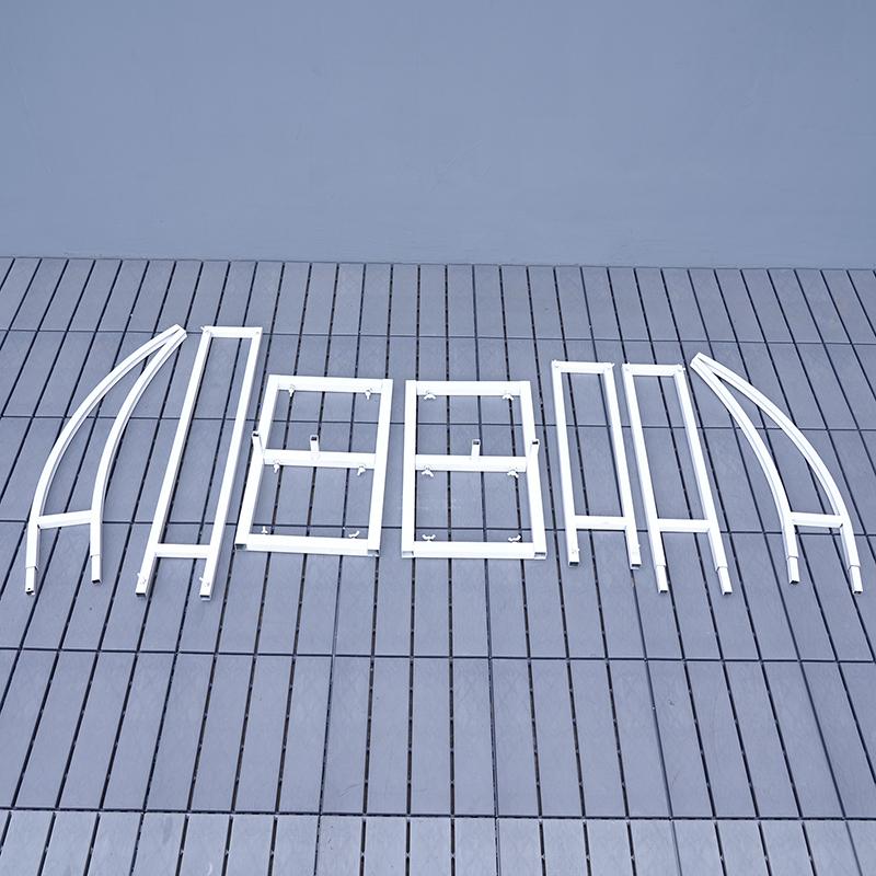 S-A7152 Wrought Iron Arch Flower Door Shelf Outdoor Wedding Backdrop Decor Floral Frame