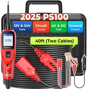 Autel Circuit Tester PS100, Power Circuit Probe Scan Tool, 12-24V Electrical Short Open Breaker Circuit Finder, Auto Circuit Tester, Digital Multimeter/Relay & Diode Resistance Tool Kit, 20FT Long Cord