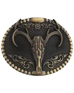 Cody James Men's Men'S Deer Skull Belt Buckle - 565-06