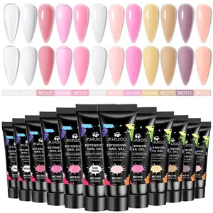 Quick Extension Nail Gel, 1 Count Odorless Uv/led Soak Off Hard Gel, Strengthens & Protects Nails, Easy Application, Acrylic Builder for Nail Thickening, Gel Nail Glue, Polygel Nails, Nail Art, Manicure