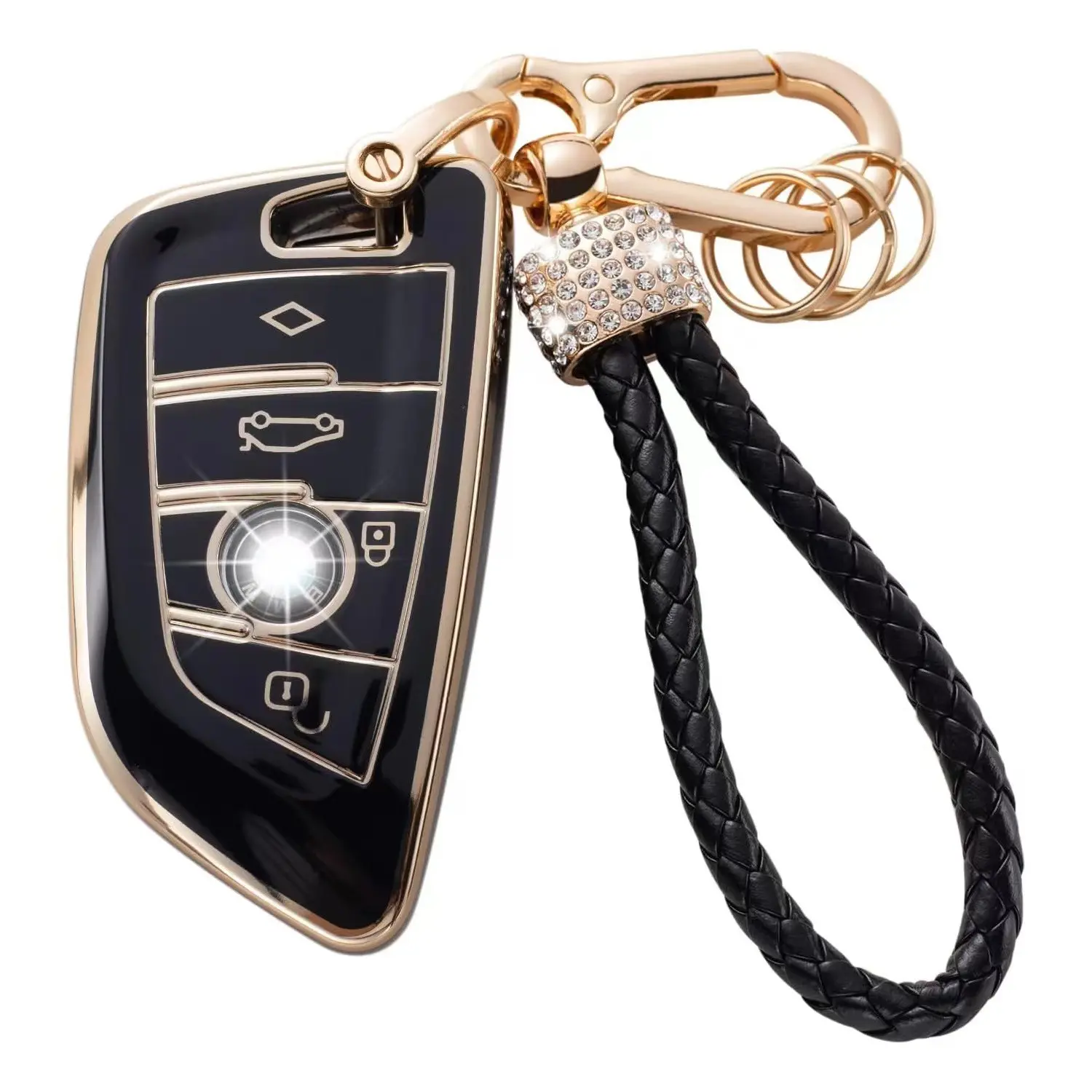 Bmw Car Key Case 3 Series 5 Series 7 Series X1 X4 X6 Blade Keys Full Protection Car Key Protector Fashion Key Cover Compatible Car Key Accessory Car Accessories