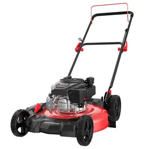 PowerSmart 21-Inch Gas Push Lawn Mower(DV8621C) with 144cc 4-Cycle OHV Engine, 2-in-1 with Mulch and Side-Discharge, 6-Position Adjustable Cutting Height