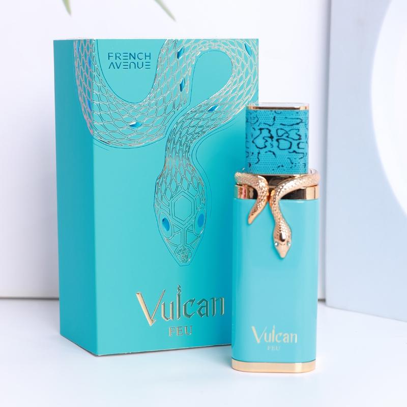 Vulcan Fragrance Feu100ml, EDP Fragrance, Long-Lasting Fresh Floral Scent, Unisex Perfume for Men & Women, Perfect Gift Idea, Arabic Style