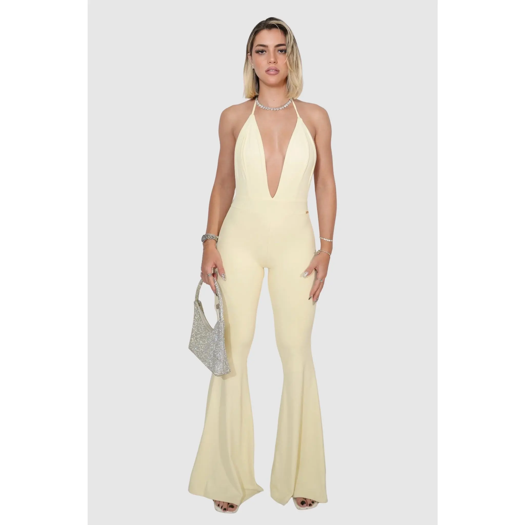 GEORGINA JUMPSUIT - BUTTERYELLOW