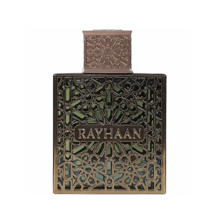 Men's Rayhaan Terra M EDP Fragrance - 3.4 oz (3 to 3.9 fl oz range), Bold Confident Scent, Earthy Woody Notes, Rich Amber, Herbal, Contains Alcohol, Daily Wear Perfume for Adults, Single Item