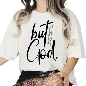 Christian Shirt, But God, Created With A Purpose, Faith Tee, Jesus Shirt, Retro Christian
