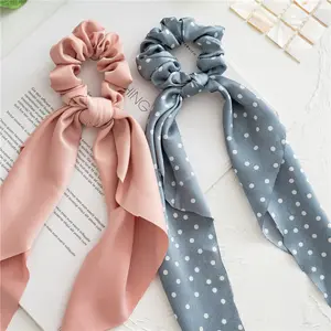 3 Pack Silk Bow Scrunchies, Satin Hair Ties with Knotted Bow Design, Soft Elastic Hair Bands for Women & Girls, Non-Damaging Hair Accessories for Ponytail, Daily Wear & Gift Idea summerwins