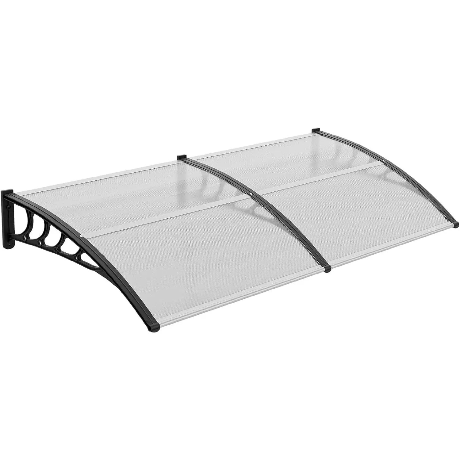 VINGLI Window Awning Door Canopy Exterior, 40" x 30/40/80" Awnings for Doors Polycarbonate Cover Patio Door Awning Rain Snow Sunlight Protection Hollow Sheet