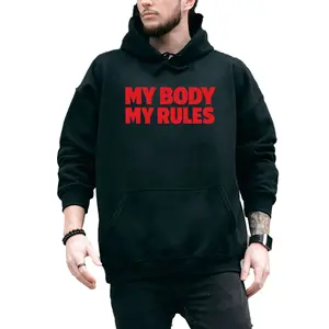 Stand Up for Bodily Rights with My Body My Rules Long Sleeve Hoodie