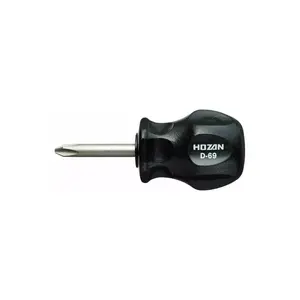 HOZAN Japan D-69 Stubby Screwdriver JIS +2 Houseware New Japan - Hand Tool