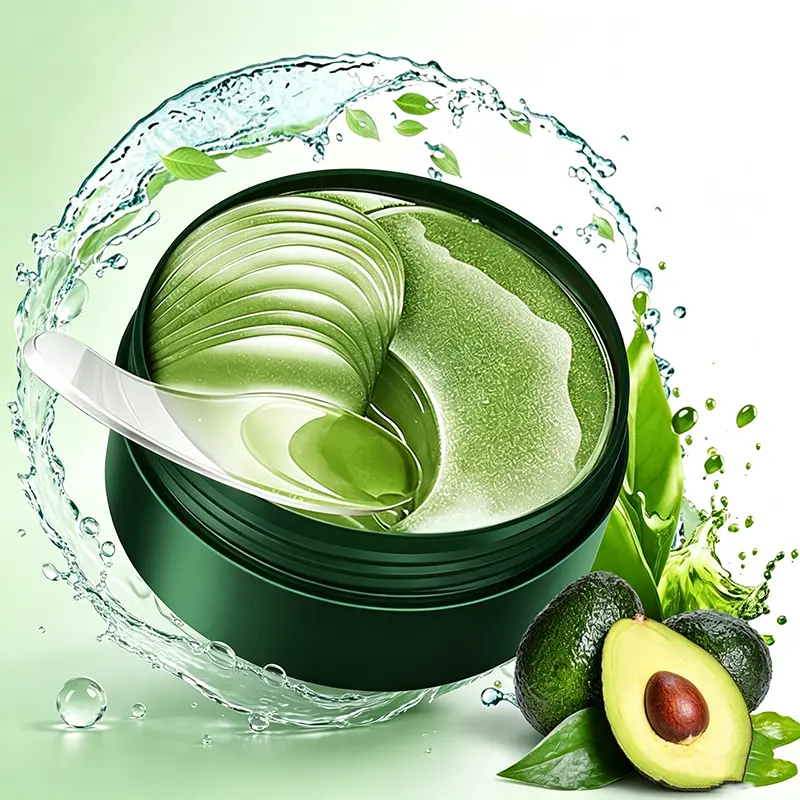 60 Sheets Avocado Hydrating Under Eye Masks – Targeted eye care to deeply hydrate dry under-eye skin, soothe fatigued eyes and visibly diminish dark circles, your indispensable daily skincare essential for fragile under-eye zones.