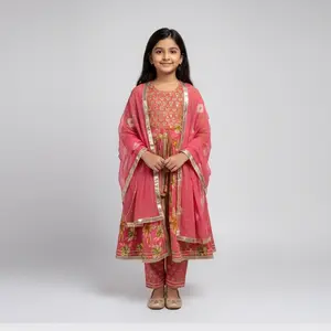 Premium cotton peplum garara set perfect for any occasion soft comfortable comes with dupatta Clothes