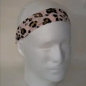 Handmade Pink Cheetah Fabric Headband