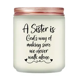 Lavender Scented Candle - Sister Gift for Any Occasion - All Natural Soy Wax - Home Decor Supplies - Home Fragrances