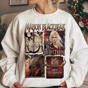 Manon Blackbeak Graphic Sweatshirt, The Thirteen Witches Shirt, Wind Cleaver Sword Art, Wyvern Rider Fantasy Merch