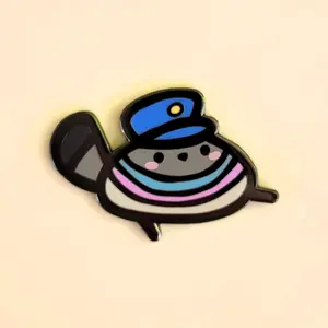 Badly Drawn Poe Pin