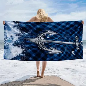 Super soft and quick drying beach towel, enlarged and thickened, super absorbent polyester fiber, essential for outdoor beach vacation, portable and quick drying bath towel, colorful, solid color, lightweight picnic pad, beach sunscreen towel