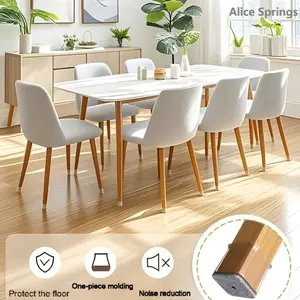 8/16/24-Pack Chair Leg Floor Protectors | Self-Adhesive Felt Pads for Hardwood & Tile Floors | No-Scratch, Quiet & Easy to Install 🔇✨ #HomeHacks