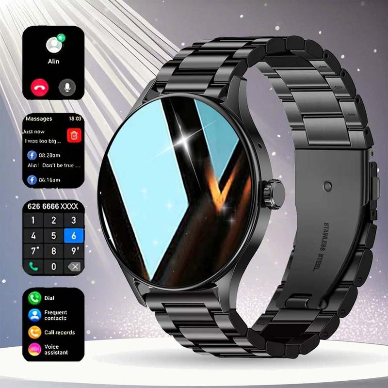 New 2026 Fashion Smart Watch Screen 1.53 Inch HD Holiday Gift for Men Women Bt-compatible Phone Call Health Tracker Sports Mode Notification Reminder