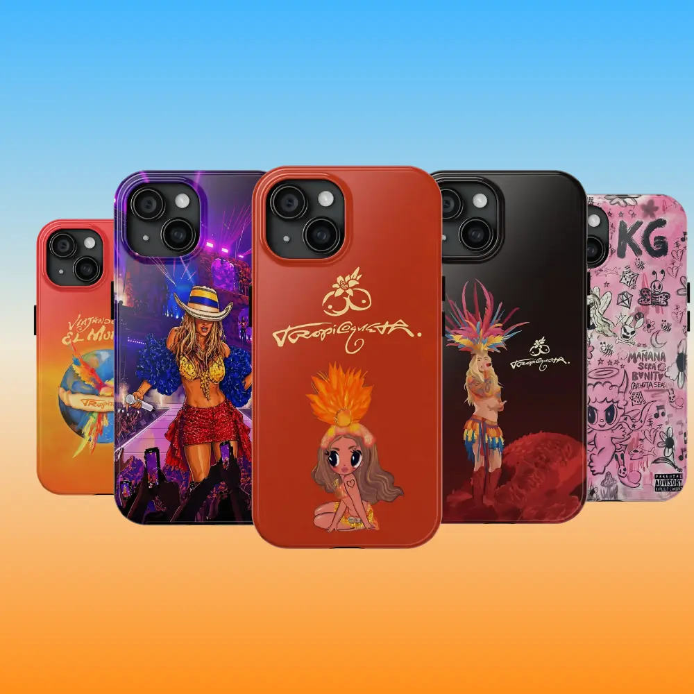 KG Phone Case, Tropicoqueta Tropitour Phone Case Featuring Compatible with iPhone X, 11, 12, 13, 14, 15, 16, 17 & Samsung