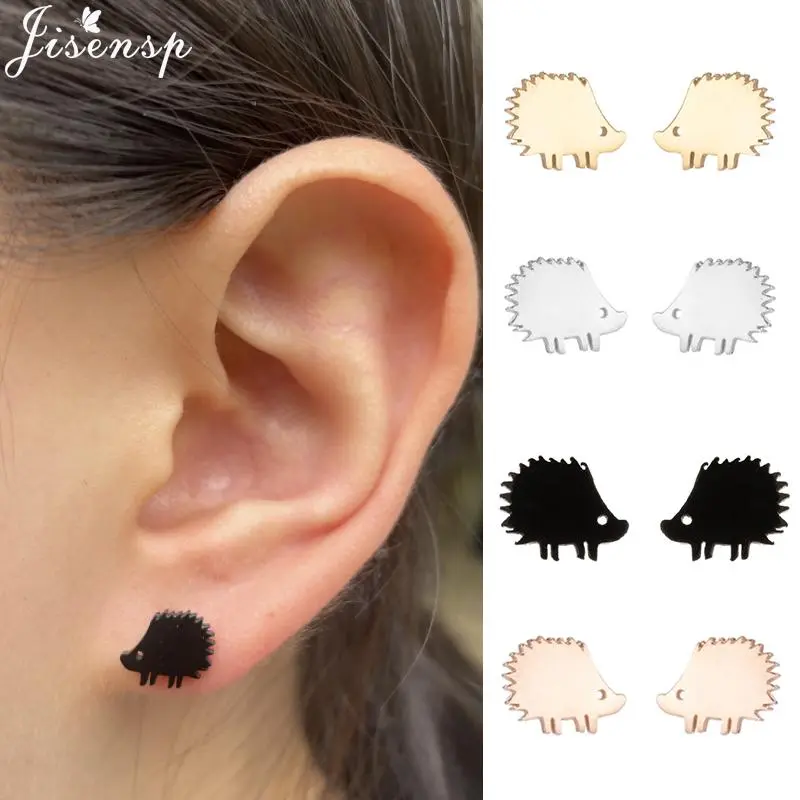 2026 Lovely Small Hedgehog Stud Earrings for Women Pendientes Fashion Animal Earings Girls Birthday Jewelry Gift Collier Femme