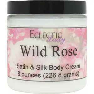 Wild Rose Satin and Silk Cream,  Body Cream, Body Lotion