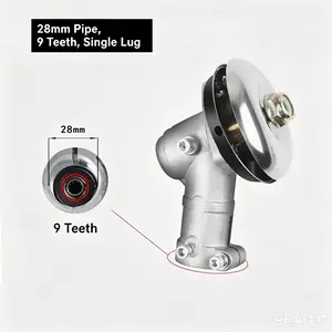 Grass trimmer gear box head with protective cover, universal replacement parts for grass trimmer gearbox weeding wheel diameter hole moss removal