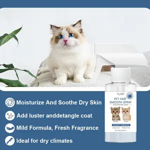 Yuvk Dog No-Rinse Spray, Effortless Cleaning Solution for Dogs, Freshens and Cleans Coat Without Water，2pcs