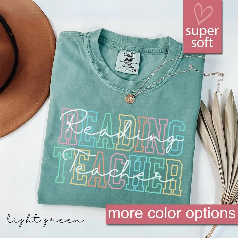 Comfort Colors® Reading Teacher Shirt, Reading Team, Librarian Shirt, Library Shirt, Reading Tshirt, Book Shirts, Read Shirt, Book Shirt