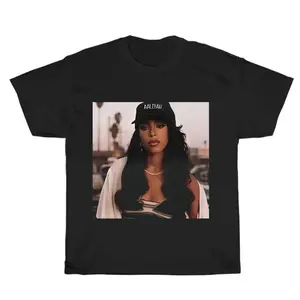 Vintage Inspired Aaliyah Graphic Unisex Shirt Featuring Bootleg Rap Design Perfect for 90s Style Clothing Rap Gift for Him or Her Casual Streetwear Crewneck Top
