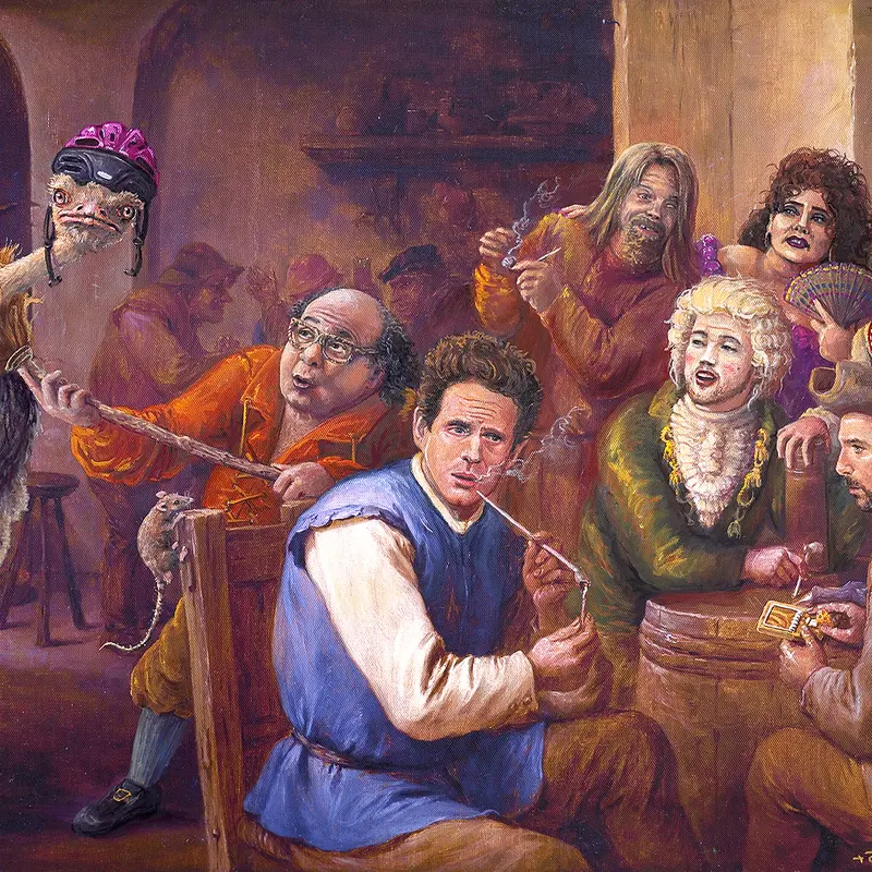 "The Gang Gets Painted" - High Quality Canvas Print Decor Artwork