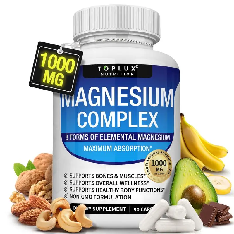 Hot Toplux Magnesium Complex 8 Essential Magnesium Supplement 1000mg