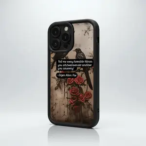 Gothic Crows & Roses: Poe's Dark Romantic Verse for iPhone17/17PROMAX/17PRO/16/15/14/13/12/GALAXYS21/S22/S23/S24 Celestial Eye Layered Phone Case lightweight (not bulky) Cool trend BOBOJT1311011