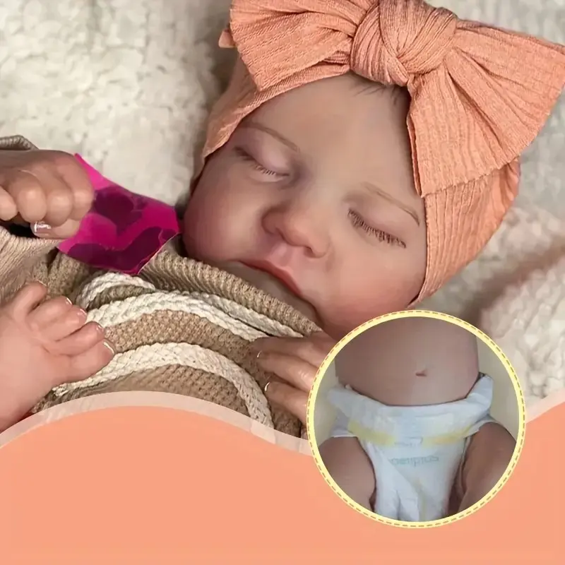 Levi Lifelike Reborn Baby Dolls Vinyl Full Body Girls 19Inch Real Baby Realistic Newborn Baby Doll Real Life Baby Dolls with Toy & Gift for Kids