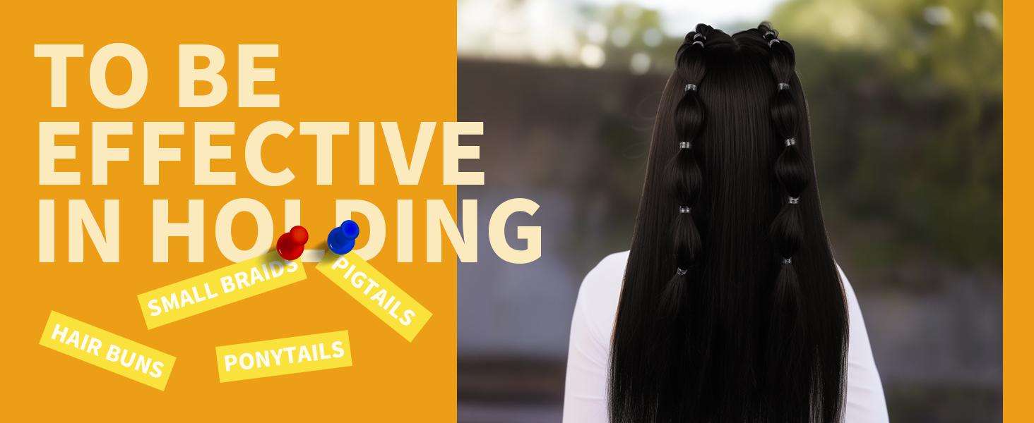 Clear Elastic Hair Bands, 2000pcs Mini Hair Rubber Bands, Hair Ties, Soft Hair Elastics Ties, 2mm in Width and 30mm in Length