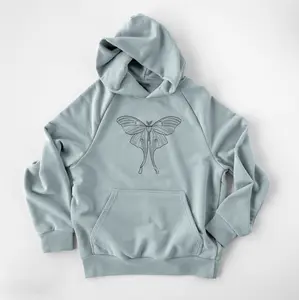Luna Moth - Actias luna - UltraLuxe Heavyweight French Terry Hoodie