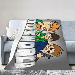 GLGFAS Eddsworld Blanket Throw Blankets Ultra Soft Flannel Lightweight Throws for Couch, Bed,All Seasons Use 124