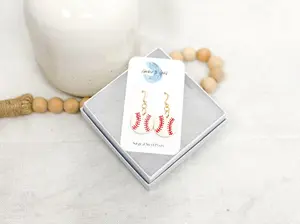 Baseball Earrings
