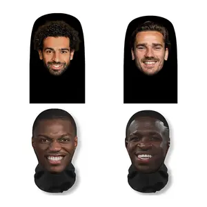 Full Face Mask Funny Elastic Mesh Breathable Cover for Soccer Games, Parties & Events