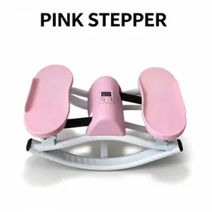 Swing Type Step Machine for Indoor Small-Space Homes, Reinforced Metal Stepping Machine with Real-Time Counter, Wear-Resistant Pedals, 51×28.5×24cm, Pink/Gray/Black Options, Compact Fitness Gear for Adults