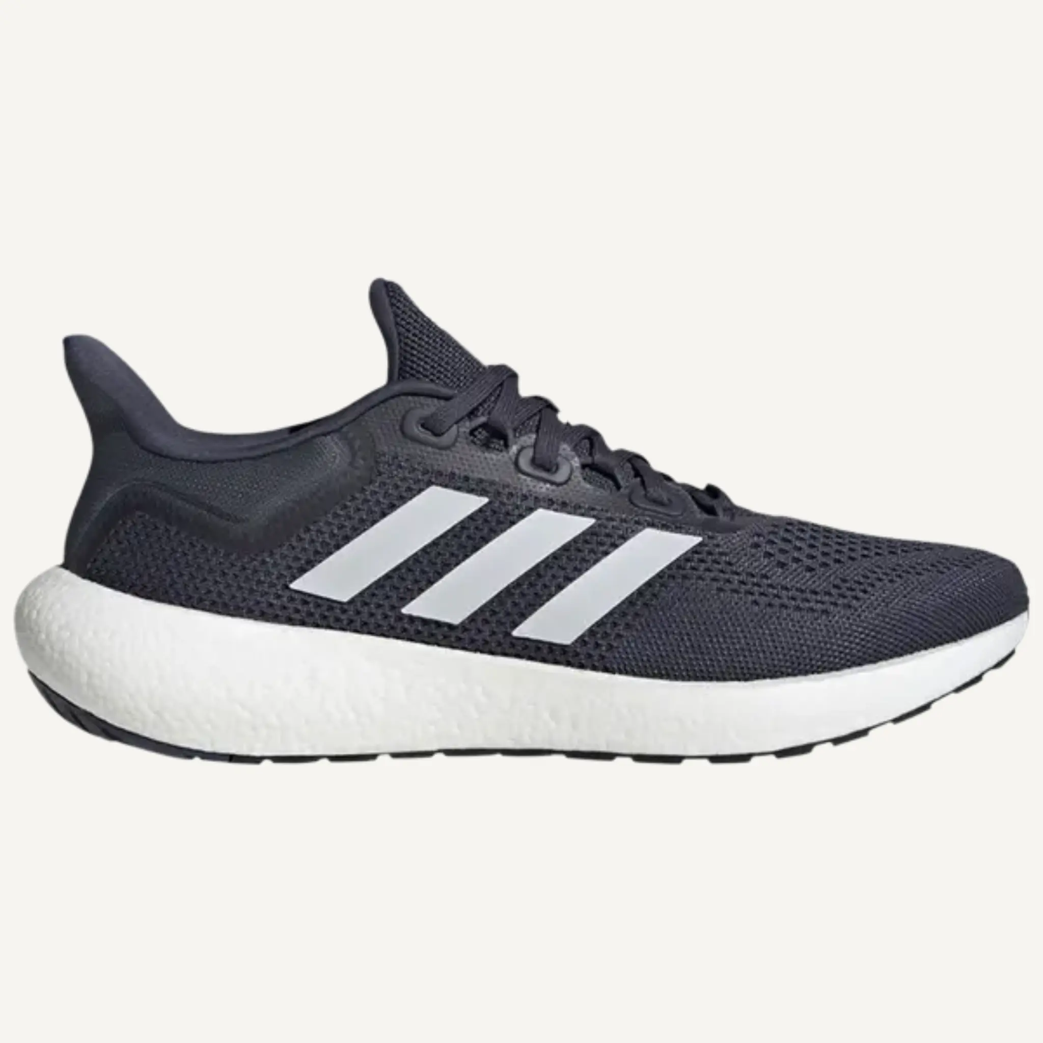 Adidas Men's PureBoost 22 Running Shoes - Shadow Navy Blue, Mesh Upper, PureBoost Sole, 3 Stripes, Standard Fit, Sport Sneaker, Athletic Footwear, GW9151 (No Box)