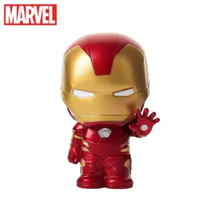 1pc Marvel Officially Licensed Iron Man Figure Save Money Movie Peripheral Collectible Change Series Money Box Desktop Decoration Sculpture Model Christmas Birthday Good Gift