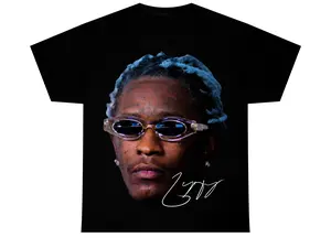 YOUNG THUG T-SHIRT Rap Tee Concert Merch Kanye Thugger Slime Season Green Rare Hip Hop Graphic Print